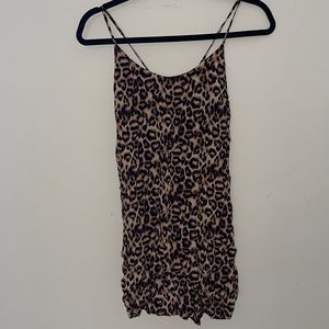 Cheetah Print Mini Dress
